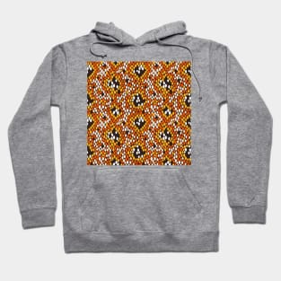 Snakeskin Pattern (Orange Palette) Hoodie